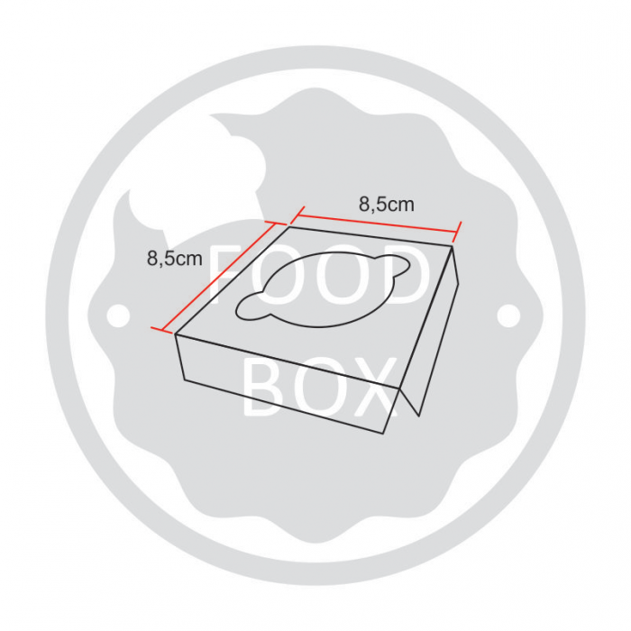 FP426 - Embalagem para 1 Cupcake ou 1 Mini Bolo - 100 unidades